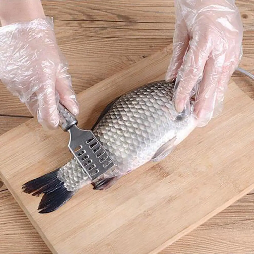 MeterMall Stainless Steel Fish Scale Remover Cleaner Scraper Kitchen Peeler Tool Scraping Scales Device Gadgets | Дом и сад