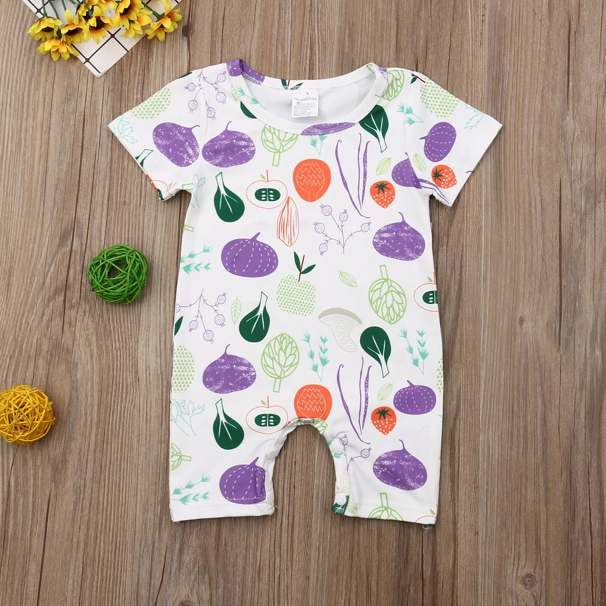 Canis/Летний комбинезон с короткими рукавами для новорожденных мальчиков и девочек