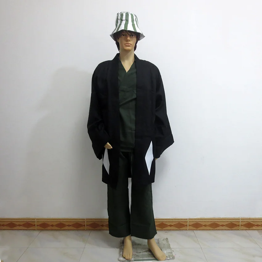 Bleach Urahara Kisuke костюм для костюмированной вечеринки на Рождество Хэллоуин униформа