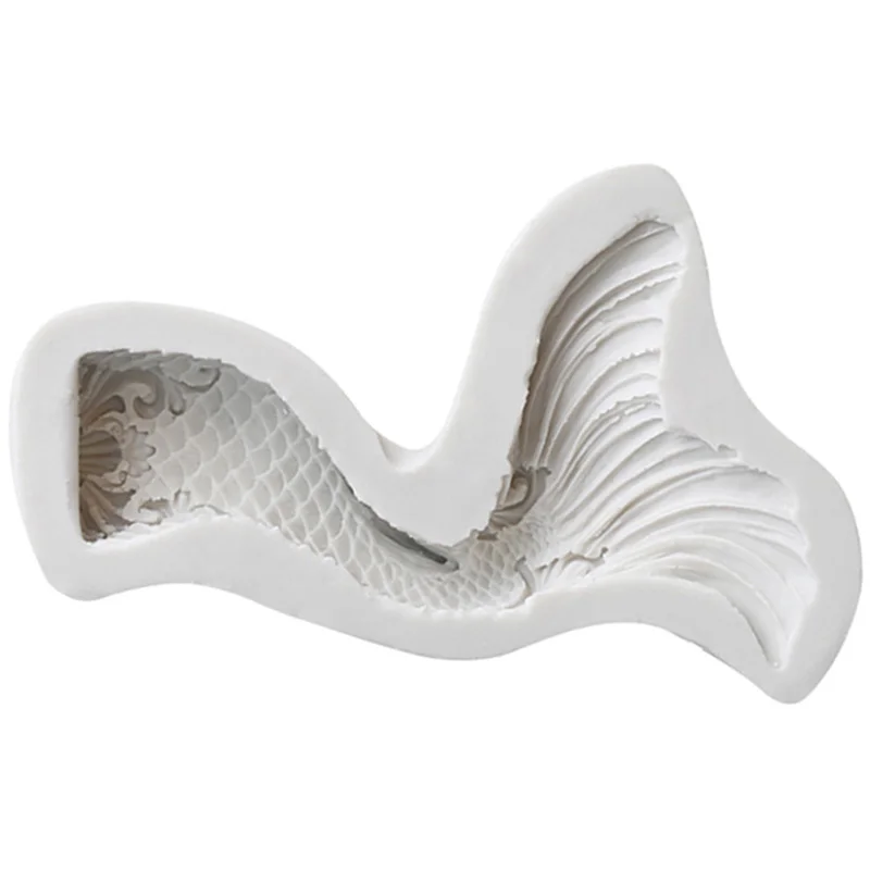 Новый хвост русалки помадка торт Силиконовая форма для шоколада Сделай Сам рыбий