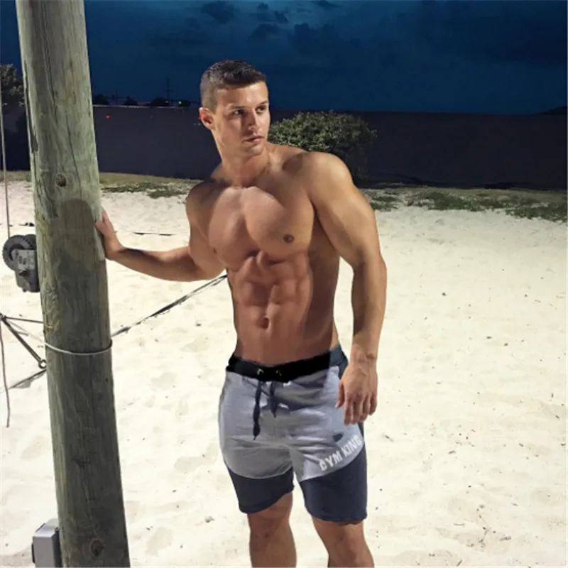 YEMEKE Лето Для мужчин s бренд Jogger спортивные шорты для похудения мужские черные