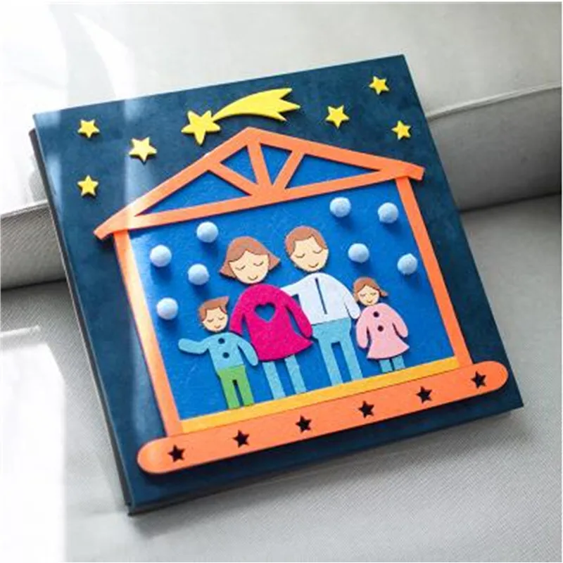 2017 Новый DIY самоклеящийся ручной фотоальбом мультфильм ребенок 14 дюймов детский