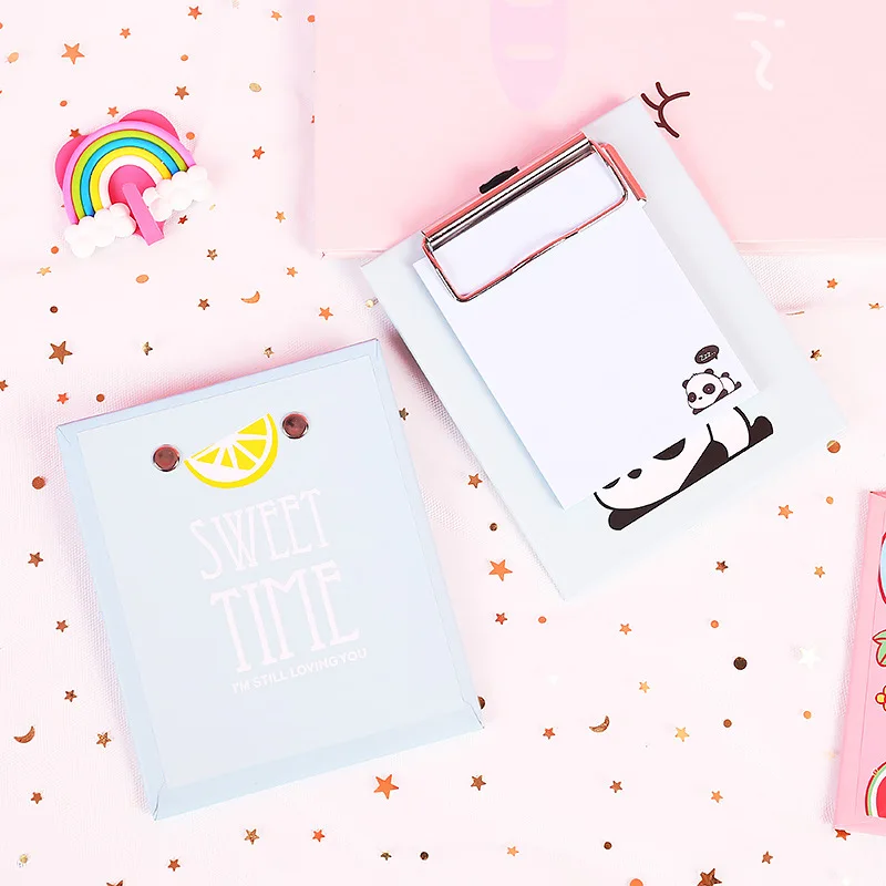 Hot Sale Cute Mini Clipboard Fruit Memo Pads Creative Office Planner Sticker Paper Stationery School Supplies Students Gift