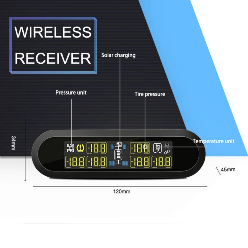 Newest Universal TPMS Tire Pressure Monitoring System Super LCD Display 6 Sensors Automobile Monitor | Автомобили и мотоциклы