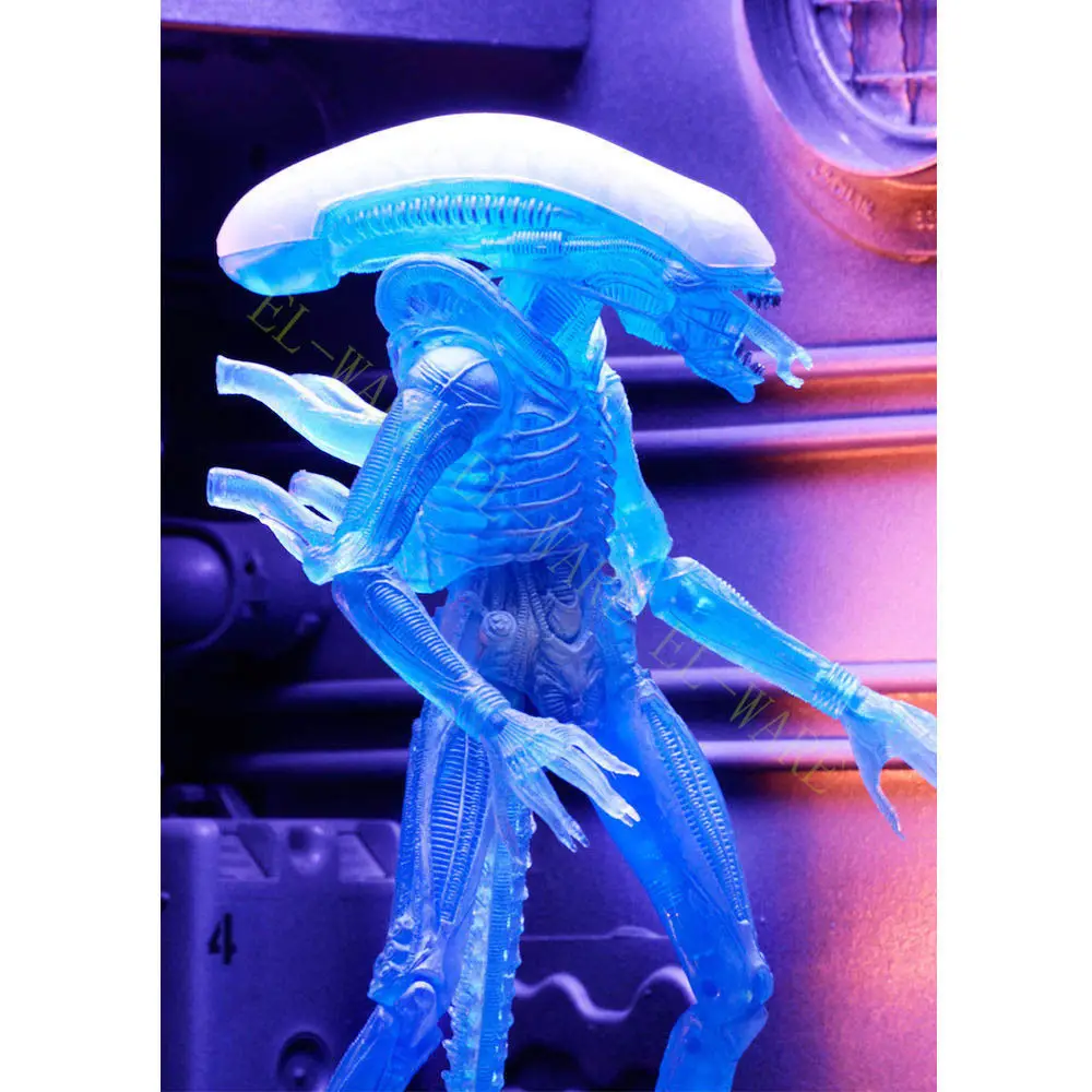 9 дюймов инопланетянин NECA 11 серия Kenner Blue Warrior Alien &quotПВХ фигурка коллекционная