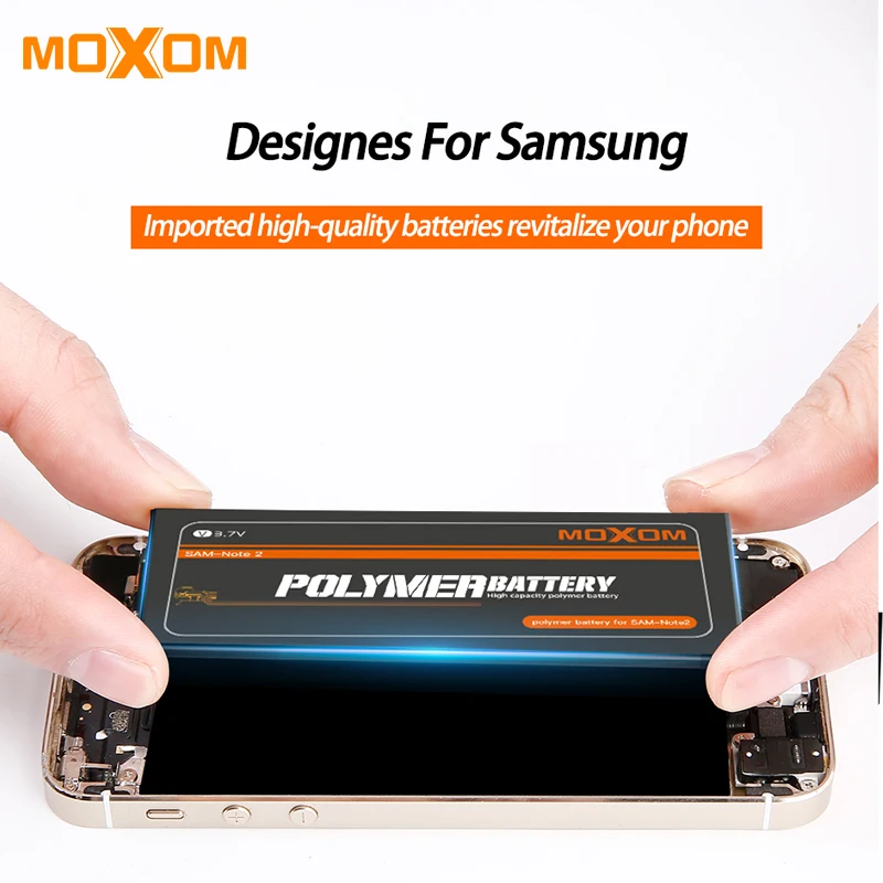 MOXOM Аккумулятор для телефона Samsung Galaxy S6 S7 Edge S5 G900S SM G9200 G9280 G9300 запасная
