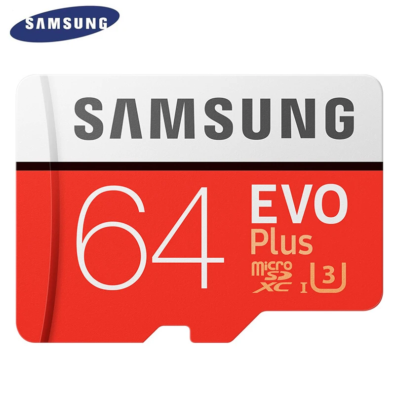 Карта памяти SAMSUNG Micro SD EVO PLUS 256 ГБ 128 Гб 64 ГБ 32 ГБ SDHC SDXC класс 10 C10 UHS-1 TF карты транс флэш 4K microsd