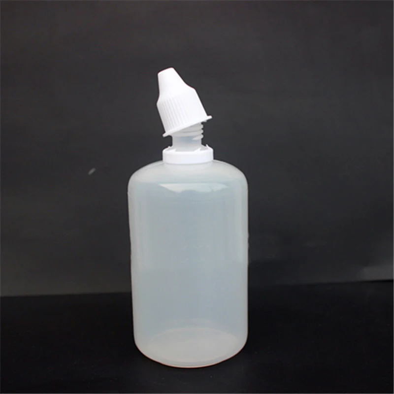 50 шт. прозрачные пластиковые бутылки для жидкости глаз 100 мл|dropper bottle 50pcs|bottle
