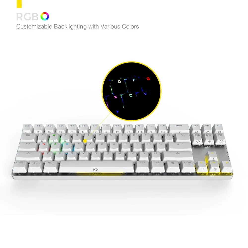 DREVO Calibur 71 Keys Gaming Mechanical Keyboard Wireless Bluetooth 4.0 Edition with RGB Backlight for Tablet Desktop | Компьютеры и