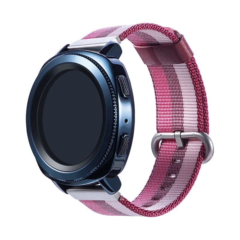 Fivstr 20 мм/22 мм тканый нейлоновый ремешок для наручных часов ремень Samsung Gear S2 S3
