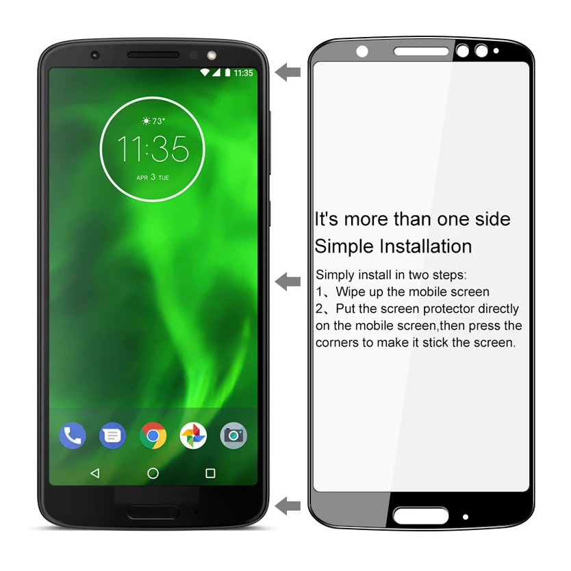 IMAK для мото G6 G6plus Стекло Экран протектор Закаленное полное покрытие пленки Motorola