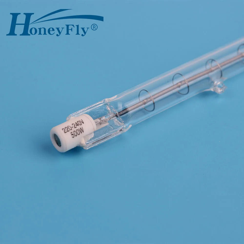 HoneyFly 10 шт. 118 мм галогенная лампа J118 220 V/110 V 150W200W 250 W 300 W 500 W R7S двухсторонняя нити потолочные светильники кварцевая трубка