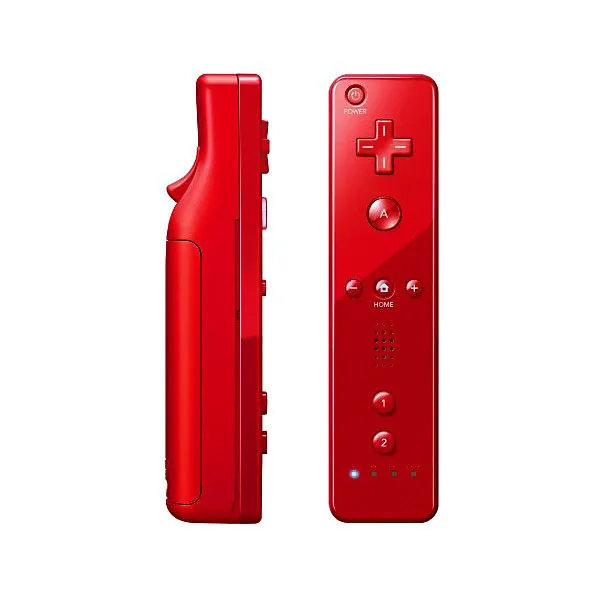 Пульт дистанционного управления 2 в 1 Red встроенный Motion Plus + Nunchuck для Nintendo игр
