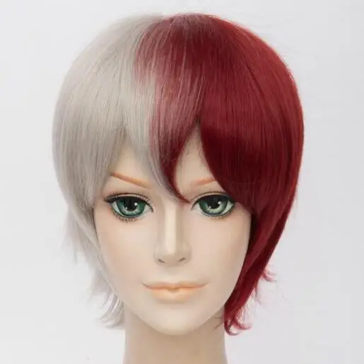 JP Аниме Boku no Hero Bakugou Katsuki/Iida Tenya/Todoroki Shouto, костюм для косплея, спортивный костюм My Hero Academy, Топы+ штаны - Цвет: Boku no Hero Wigs