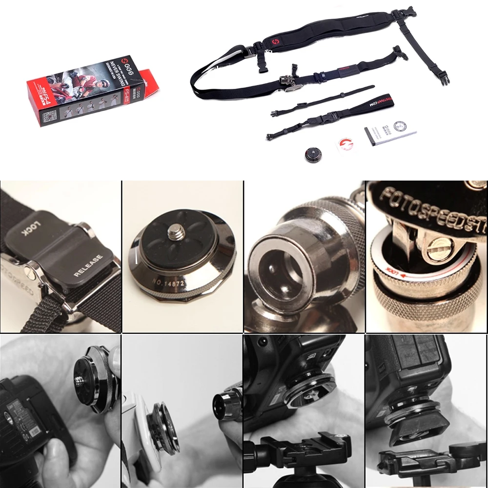 GGS FS-4 профессиональные нести Скорость плечевой ремень Quick Release Камера Слинг с 1/4