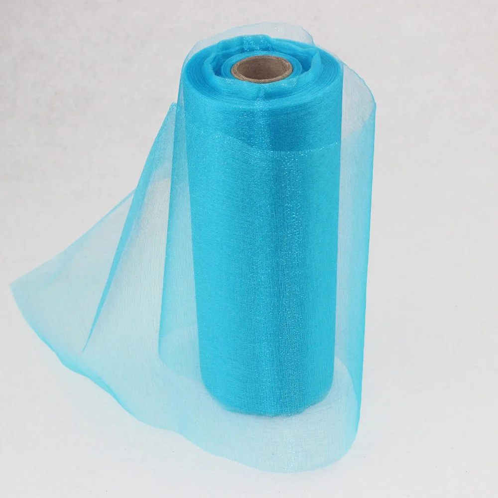 20 см Ширина 45 м/рулон Свадебные Декоративные органзы ткань рулон день рождения