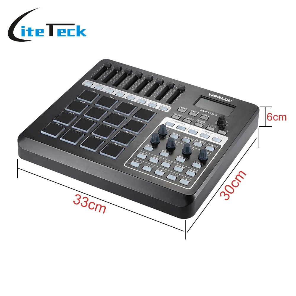 Горячая портативный MIDI контроллер USB MIDI Pad контроллер 16 барабанные колодки с USB кабелем