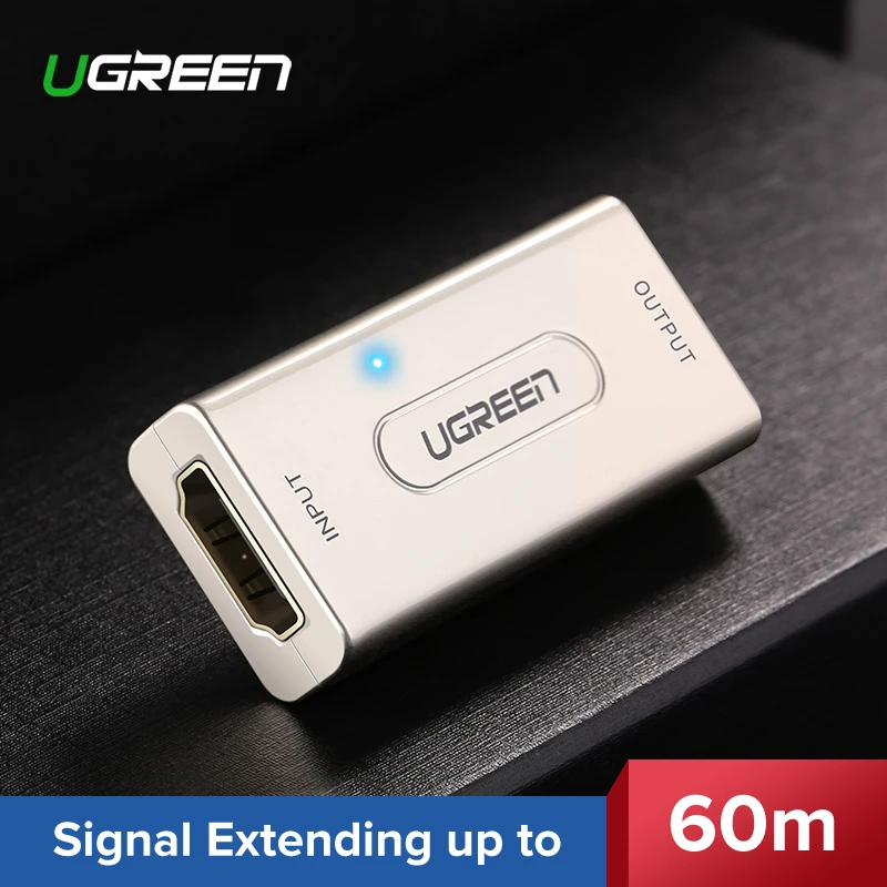 UGREEN HDMI удлинитель Ретранслятор до 10 м 60 усилитель сигнала активный 1080P Женский HDCP