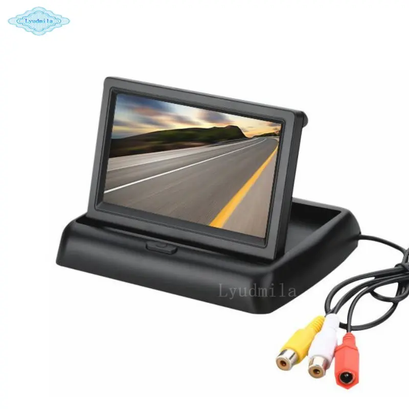 

4.3 inch Foldable Car Monitor TFT LCD Display Back up Reverse Parking System for Car Rearview Camera Monitors NTSC PAL