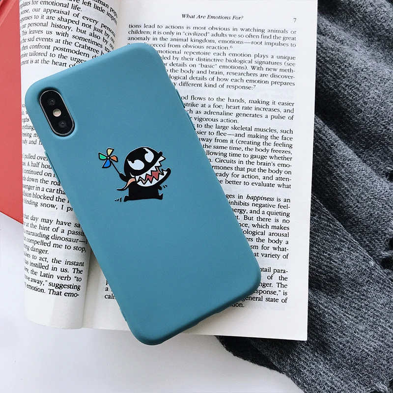 Милые чехлы для iPhone XS Max XR X 6 6S 7 8 Plus, комиксы DC, Marvel Venom, мягкие чехлы для телефонов