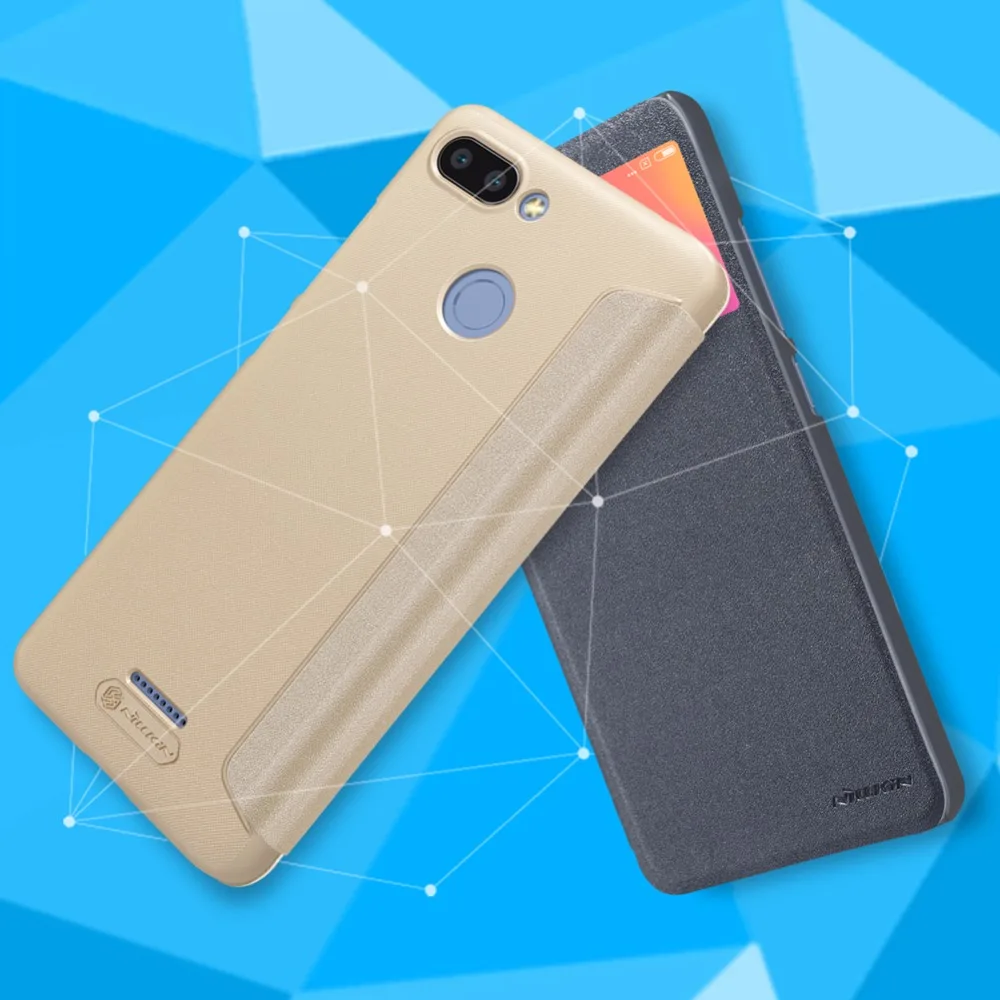 Для Xiaomi Redmi 6 6A 5A чехол Nillkin Роскошный чехол из pu кожзама кожаный чехол для телефона Smart View Защитная крышка для Xiaomi Redmi 6A 6 5A чехлы