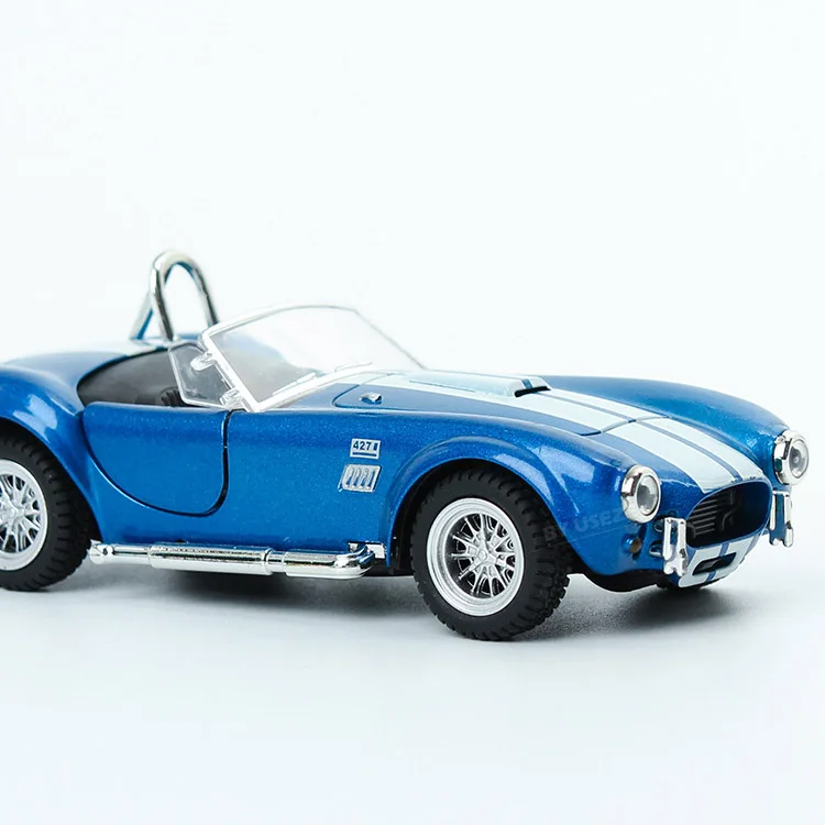 1/32 масштаб 1965 Ретро Ford Shelby Cobra 427 S/C литой металлический автомобиль со звуком и