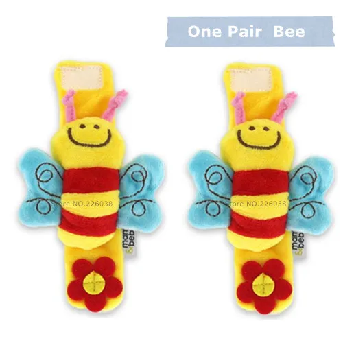 BF53 Bee 1 pair Дизайн, плюшевые детские игрушки, животные, ручные колокольчики, детские погремушки, игрушки высокого качества, подарок для новорожденных, стиль животных,, BF01 - Цвет: BF53 Bee 1 pair