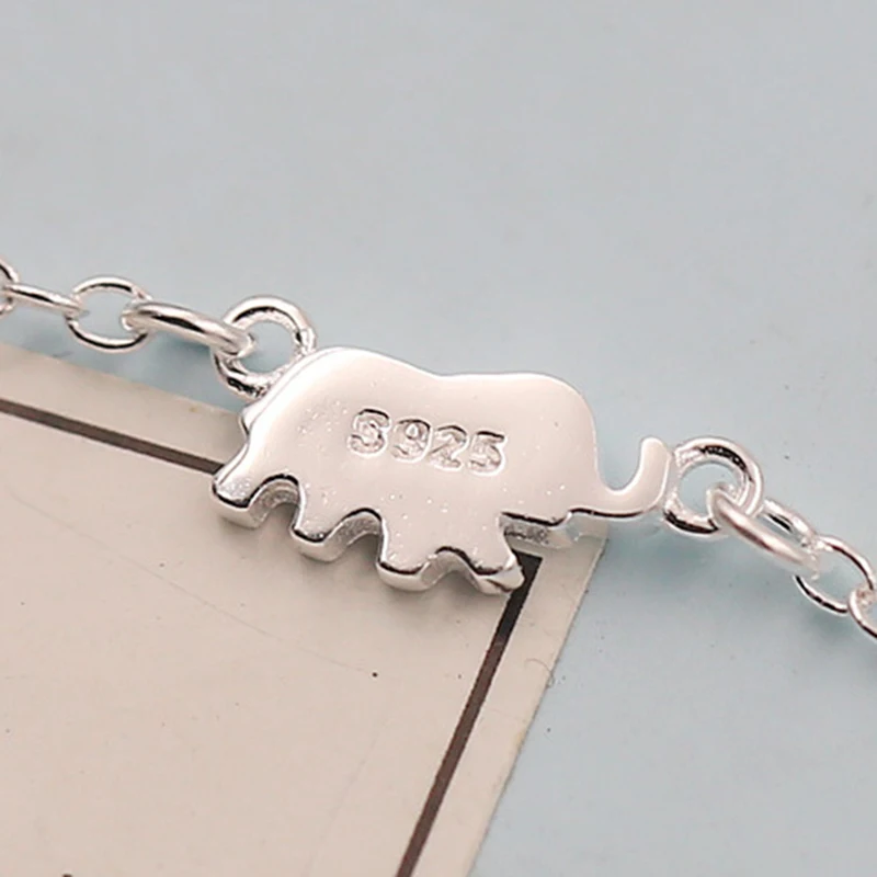 XIYANIKE, 925 пробы, серебряный, милый слон, дизайн, модная, Очаровательная цепочка для женщин, ожерелье, колье, ожерелья и подвески, VNS8366