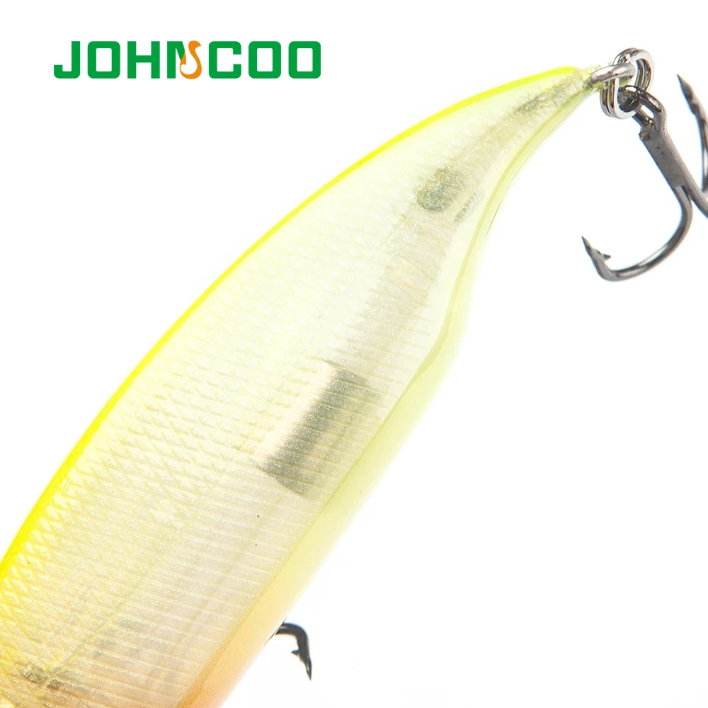 JOHNCOO 1 шт. новая жесткая рыболовная приманка 80 мм 10 5 г плавающая Минноу 3D глаза