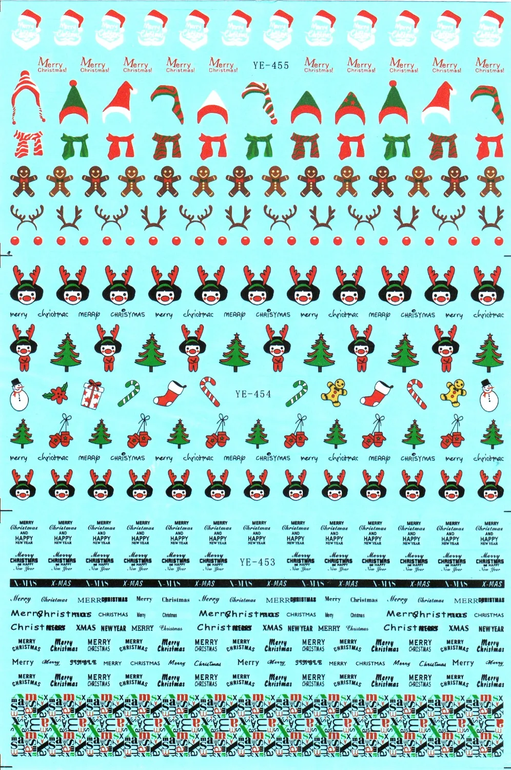 3 упак./лот переводятся с помощью воды наклейка для ногтей виниловые наклейки на