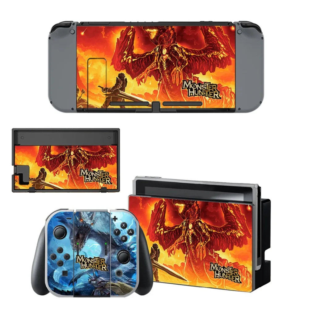 Виниловая Защитная Наклейка Monster наклейка охотника для консоли Nintendo Switch NS +