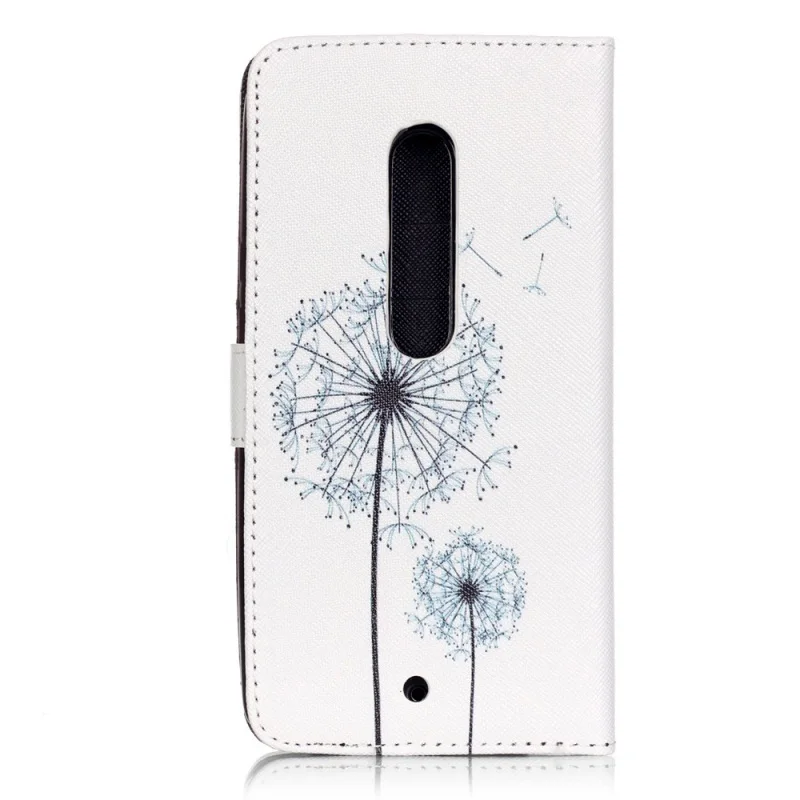 for Motorola Moto X Play Phone Cover Stylish Pattern Wallet Stand Leather Case - Dandelions |