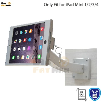 Подходит для ipad mini 1234 настенное крепление алюминий металлический корпус кронштейн дисплей безопасности киоск POS с держатель для замка для ipad подставка для планшета