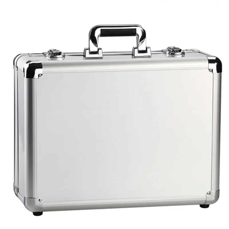 Handbag suitcase women men travel bag Thickening aluminum alloy laptop Large toolbox / lockable storage Display box briefcase