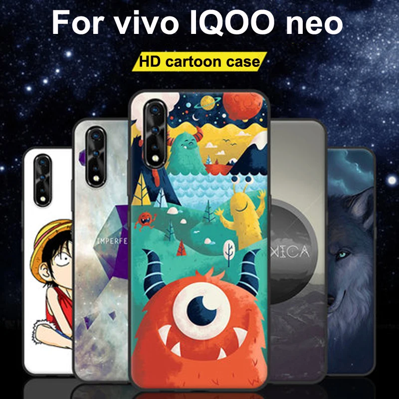 Чехол для vivo IQOO neo мультяшный Мягкий силиконовый чехол телефона 6 38 дюйма IQ OO