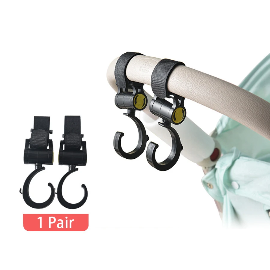 1 пара крючков для детской коляски сумка крючки вращающийся на 360 градусов крюк