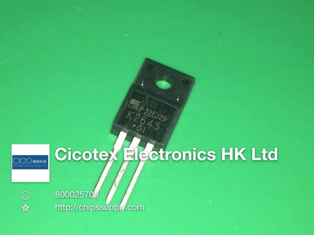 

10pcs/lot 2SK2645-01MR K2645 2645 TO220F N-channel MOS-FET LCD power switch tube 600V 9A Triode Transistor