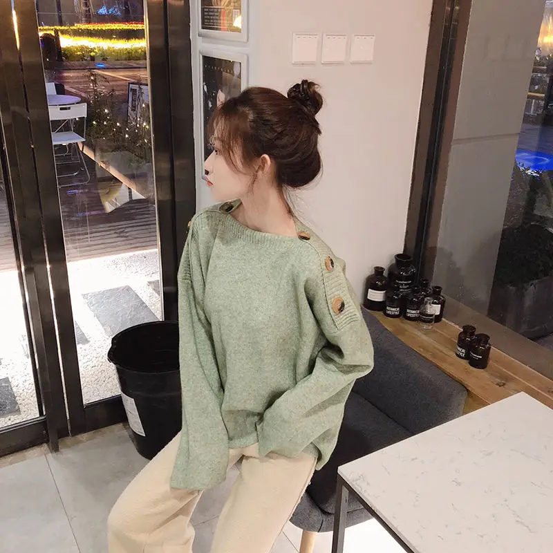 Новинка 2019 осенне-зимний женский свитер HziriP облегающий пуловер с длинным рукавом