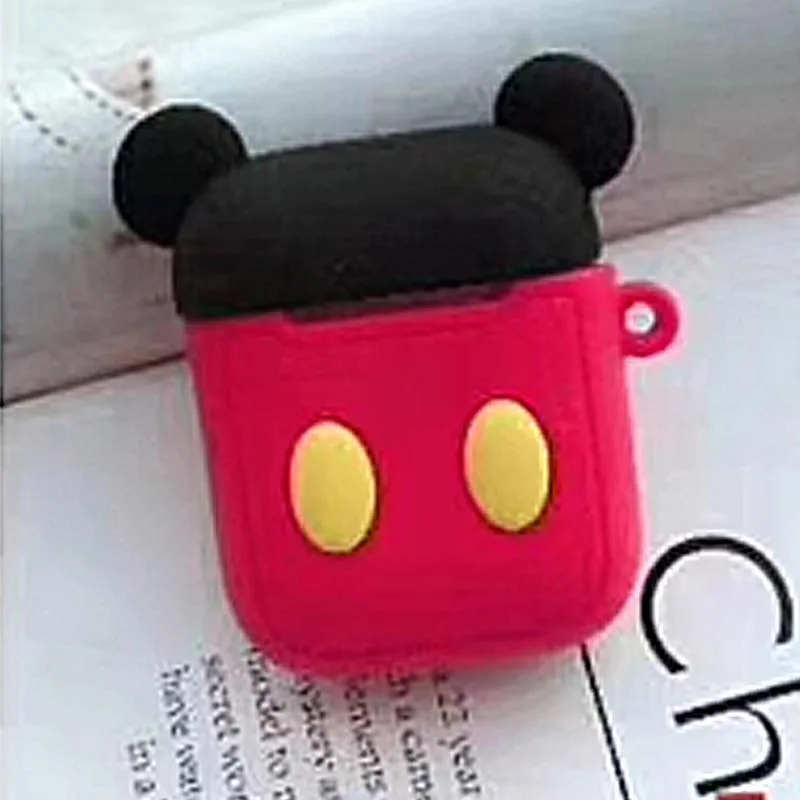 13 Чехол с мультяшным рисунком для airpods 1 2, беспроводной, Bluetooth, для зарядки телефона, airpod, чехол с карабином, мягкий силиконовый чехол для air pods - Цвет: 13