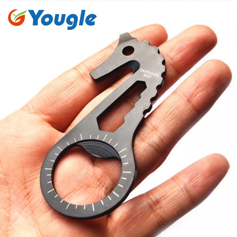 YOUGLE EDC передач Multi Tool Тактический Брелок Открывалка для бутылок Отвертка гаечный ключ