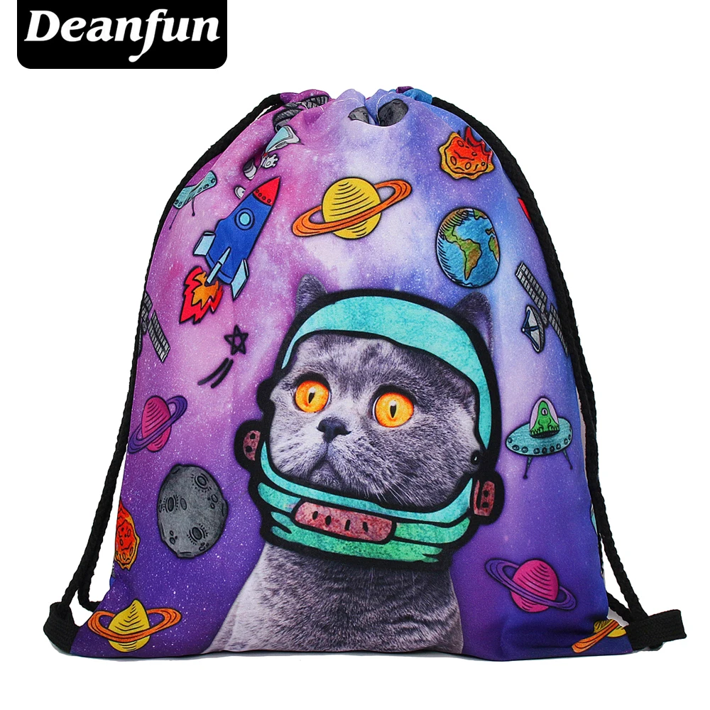 Deanfun женский рюкзак с принтом для пикника mochila feminina harajuku сумка на шнурке мужские