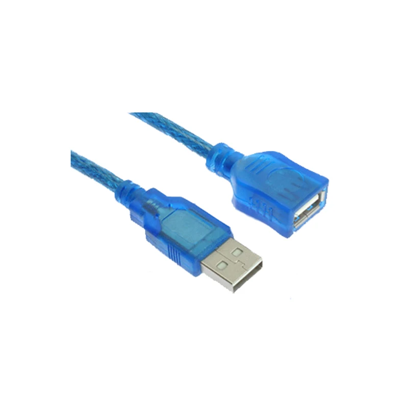 Larryjoe 1m 3m USB 2.0 Extension Print Cable Transparent Blue Wholesale Extended Cables for Cameras Computer Peripherals | Электроника