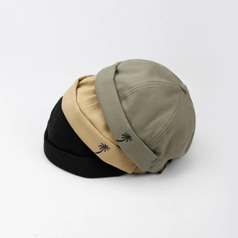 Повседневные мужские шапки бини Skullcap, одноцветные хлопковые шапочки, модная шапка, новинка, портативная Кепка, шапки и кепки Miki
