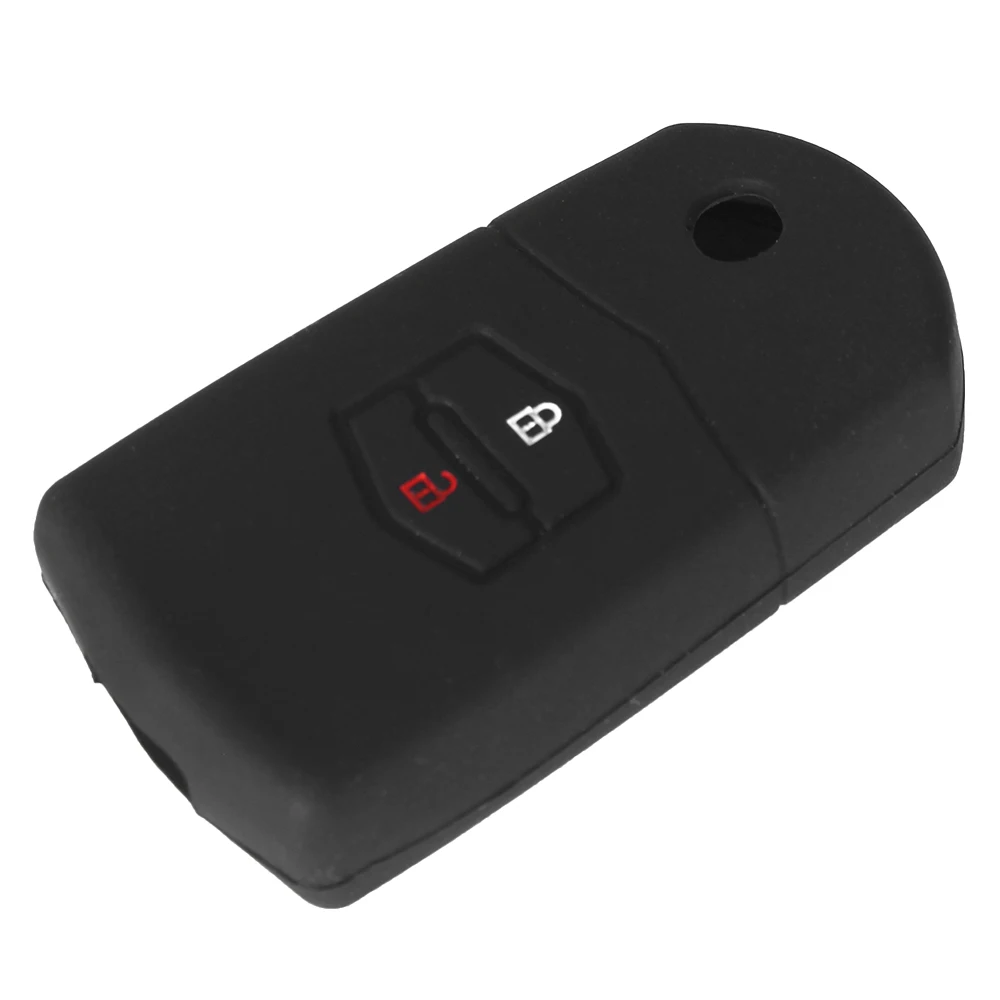 Силиконовый чехол без ключа с 2 кнопками для Mazda M6 M2 Haima|key silicone cover|mazda key covermazda |