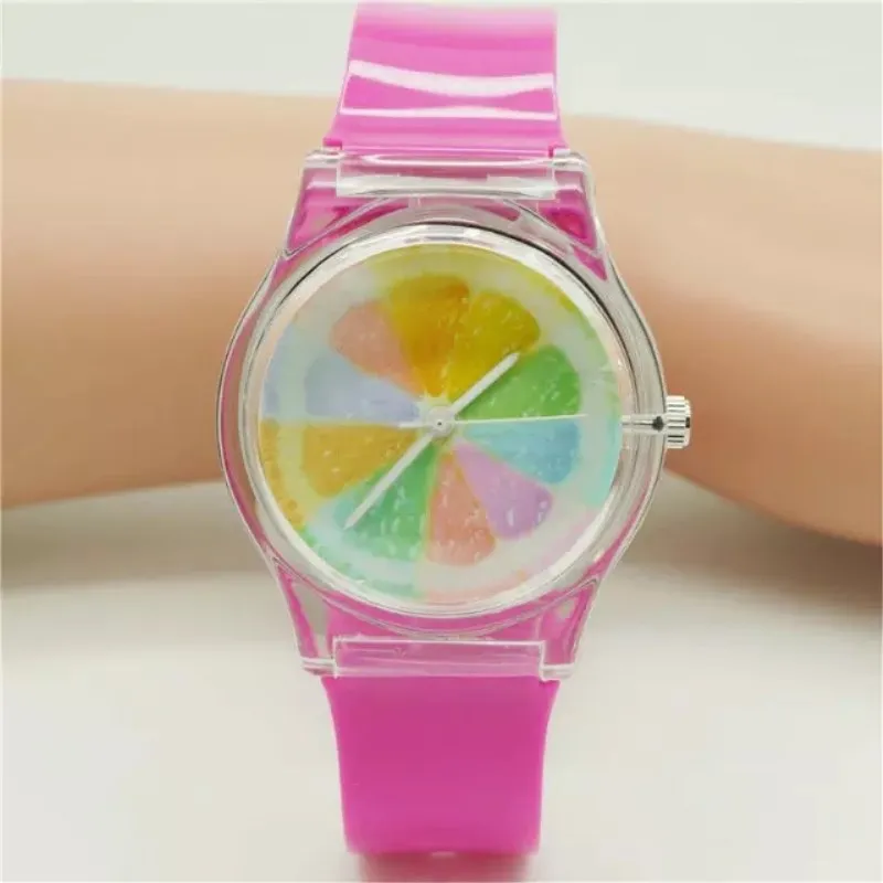 Женские часы с разноцветным радужным дизайном водонепроницаемые наручные