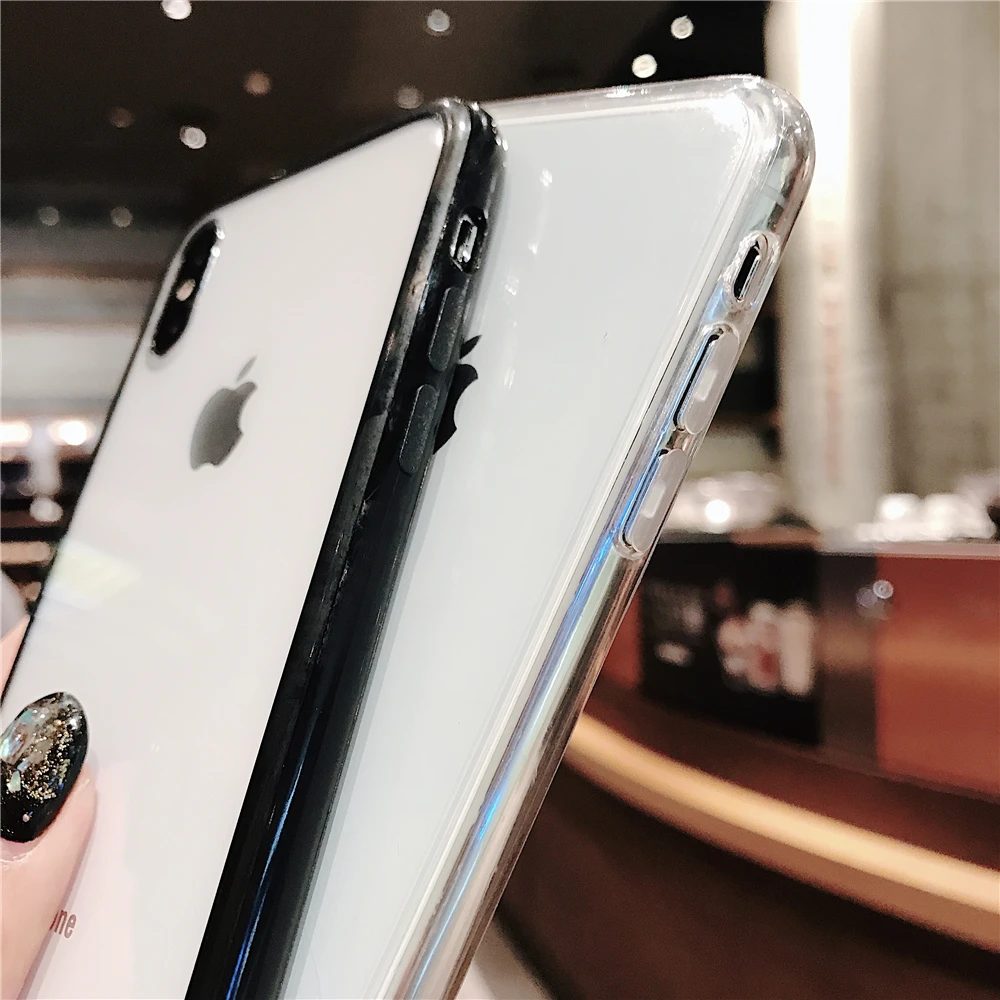 Acrylic Silicone Transparent Reflective Case for Huawei P30 Pro Lite P20 P10 Plus Cover |