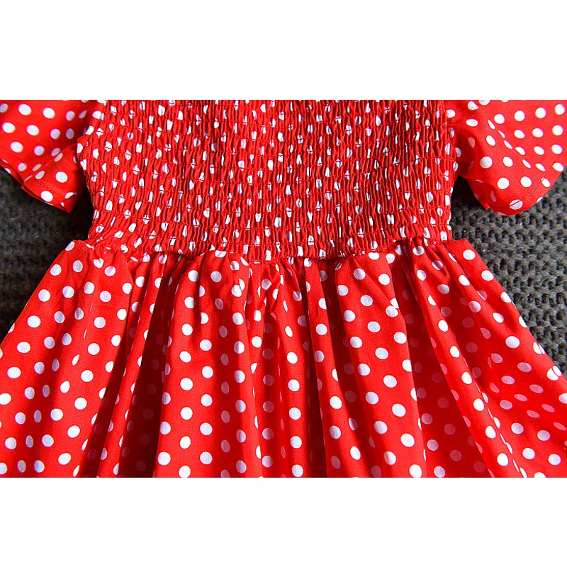 Girls Dresses 2020 Summer New Children's Wear Hipster Sweet Net Red Dot Cross With Princess Dress | Детская одежда и обувь