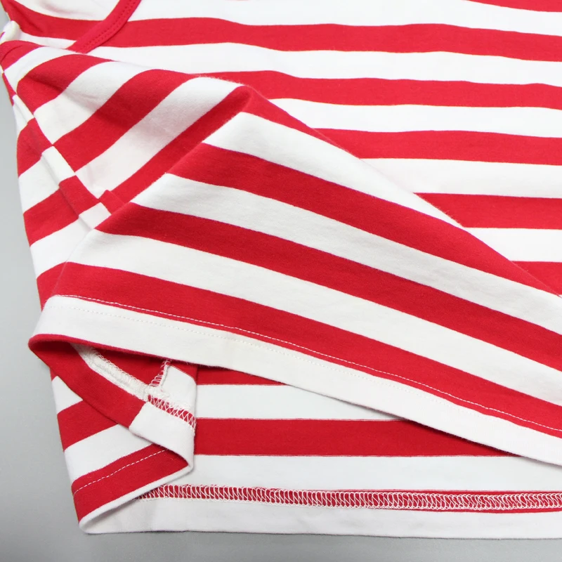 

Summer Fashion Red Striped Nice Cotton Fabric Breastfeeding Clothes Short Sleeve Causal Nursing Top Clothes for pregnant women