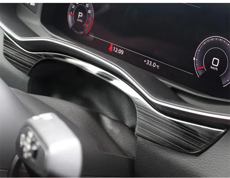 Автомобильный Стайлинг для Audi A6 C7 углеродное волокно приборная панель отделка Центральная панель управления украшение крышка Наклейки интерьерные авто аксессуары