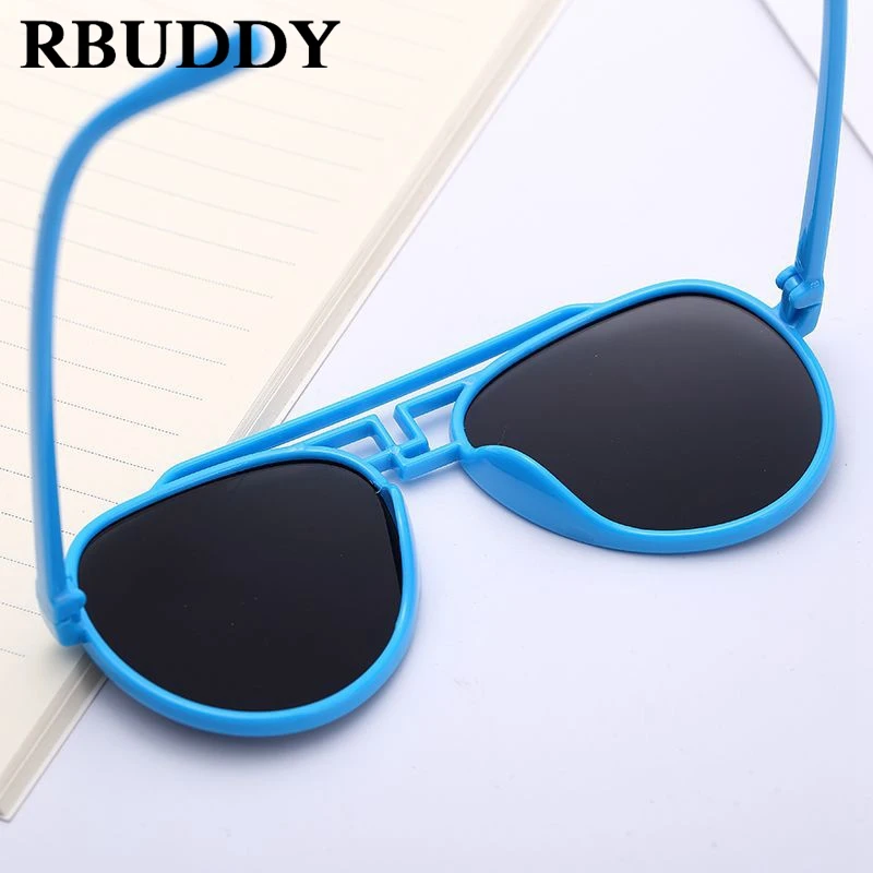 Rbuddy дети овальное зеркало бренд Дизайн солнцезащитные очки для мальчиков и девочек летом ребенка 2018 Мода